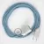  Blue Steward zigzag cotton and natural canvas fabric RD75 2P 10A Extension cable Made in Italy