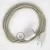  Dove Cotton fabric RC43 2P 10A Extension cable Made in Italy