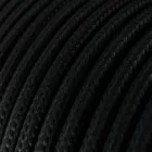 Electrical extension cable with black textile cable 2P 10A, made in Italy