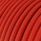 Electrical extension cable with bright red textile cable 2P 10A Made in Italy