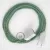  Green ZigZag Rayon fabric RZ06 2P 10A Extension cable Made in Italy