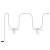 Modular portable outdoor string lights IP65, with 2 lampshades