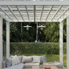 Modular portable outdoor string lights IP65, with 2 lampshades