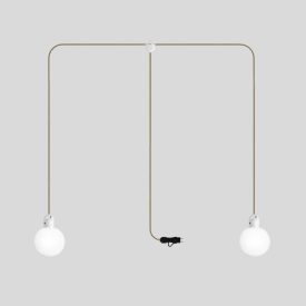   Modulair IP65 2-way pluggable outdoor lamp with unbreakable Unbreak-a-Ball shades