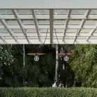 Modular portable outdoor string lights IP65, with 2 lampshades