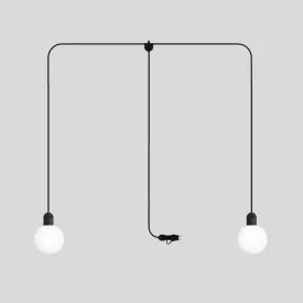   Modulair IP65 2-way pluggable outdoor lamp with unbreakable Unbreak-a-Ball shades