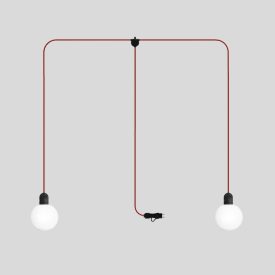   Modulair IP65 2-way pluggable outdoor lamp with unbreakable Unbreak-a-Ball shades