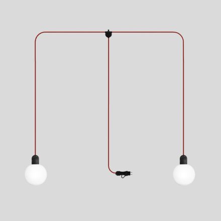 Modulair IP65 2-way pluggable outdoor lamp with unbreakable Unbreak-a-Ball shades