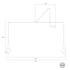T-Snake Modulair portable outdoor lamp IP65, with 2 lamps
