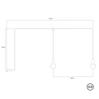 F-Snake Modulair portable outdoor lamp IP65, with 2 light sources