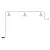 Modular portable outdoor string lights IP65, with 3 lamps