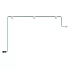 Modular portable outdoor string lights IP65, with 3 lamps