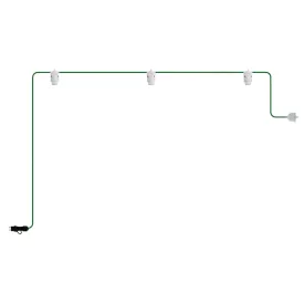 Modular portable outdoor string lights IP65, with 3 lamps