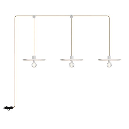 E-Snake Modulair portable outdoor lamp IP65, with 3 lamps and lamp shades