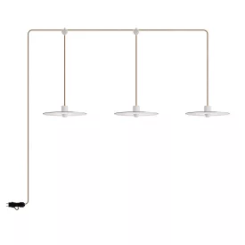   E-Snake Modulair portable outdoor lamp IP65, with 3 lamps and lamp shades