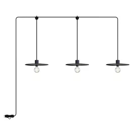   E-Snake Modulair portable outdoor lamp IP65, with 3 lamps and lamp shades