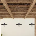 E-Snake Modulair portable outdoor lamp IP65, with 3 lamps and lamp shades