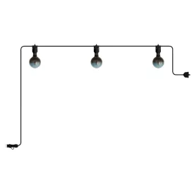 Modular portable outdoor string lights IP65, with 3 lamps