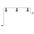 Modular portable outdoor string lights IP65, with 3 lamps