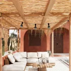 Modular portable outdoor string lights IP65, with 3 lamps