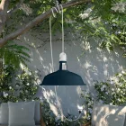 Portable outdoor Snake lamp with Harbour lampshade, 5 m textile cable, IP65 waterproof lamp holder and plug