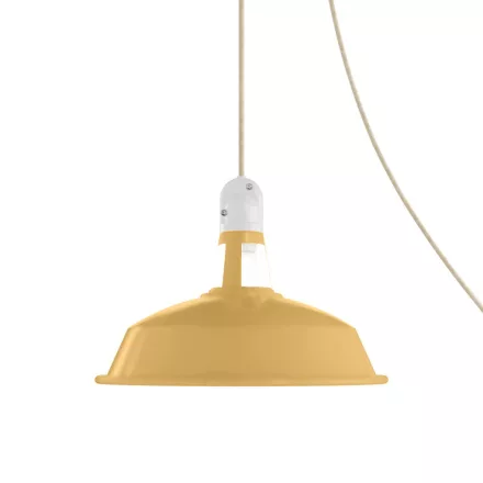 Portable outdoor Snake lamp with Harbour lampshade, 5 m textile cable, IP65 waterproof lamp holder and plug