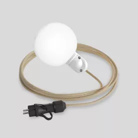   Modulair IP65 pluggable outdoor lamp with unbreakable Unbreak-a-Ball shade