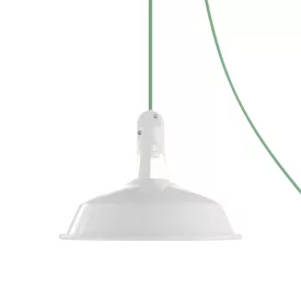   Portable outdoor Snake lamp with Harbour lampshade, 5 m textile cable, IP65 waterproof lamp holder and plug