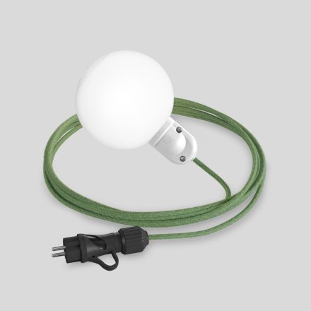 Modulair IP65 pluggable outdoor lamp with unbreakable Unbreak-a-Ball shade