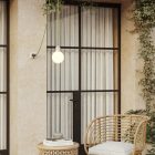 Modulair IP65 pluggable outdoor lamp with unbreakable Unbreak-a-Ball shade