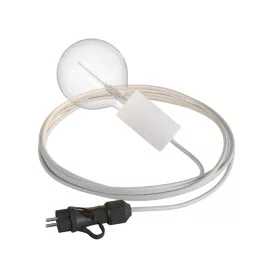   Modulair Snake Elegant, portable outdoor lamp, 5 m textile cable, IP65 waterproof lamp holder and plug