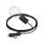 Modulair Snake Elegant, portable outdoor lamp, 5 m textile cable, IP65 waterproof lamp holder and plug