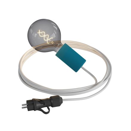 Modulair Snake Elegant, portable outdoor lamp, 5 m textile cable, IP65 waterproof lamp holder and plug