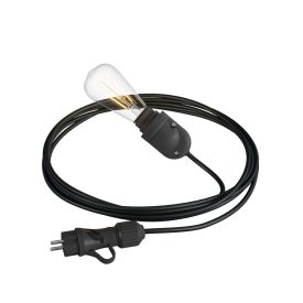   Modular Snake, portable outdoor lamp, 5 m textile cable, IP65 waterproof lamp holder and plug