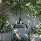 Portable outdoor Snake lamp with Harbour lampshade, 5 m textile cable, IP65 waterproof lamp holder and plug