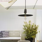 Modular Snake with swing shade, portable outdoor lamp, 5 m textile cable, IP65 waterproof lamp holder and plug