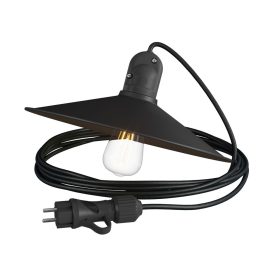   Modular Snake with swing shade, portable outdoor lamp, 5 m textile cable, IP65 waterproof lamp holder and plug