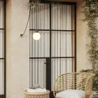 Modulair IP65 pluggable outdoor lamp with unbreakable Unbreak-a-Ball shade