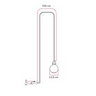 Modulair IP65 pluggable outdoor lamp with unbreakable Unbreak-a-Ball shade