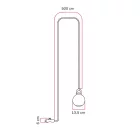 Modulair IP65 pluggable outdoor lamp with unbreakable Unbreak-a-Ball shade