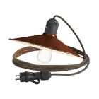 Modular Snake with swing shade, portable outdoor lamp, 5 m textile cable, IP65 waterproof lamp holder and plug