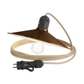   Modular Snake with swing shade, portable outdoor lamp, 5 m textile cable, IP65 waterproof lamp holder and plug