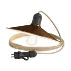 Modular Snake with swing shade, portable outdoor lamp, 5 m textile cable, IP65 waterproof lamp holder and plug