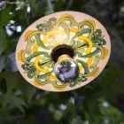 Snake Modulair mini Ellepì with flat lampshade, portable outdoor lamp, IP65 waterproof lamp holder and plug