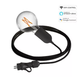    Snake EIVA Wi-Fi, portable outdoor lights, 5 m fabric cables, IP65 lamp holder and smart bulb