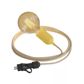   Modulair Snake Pastel, portable outdoor lamp, 5 m textile cable, IP65 waterproof lamp holder and plug