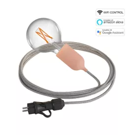    Snake EIVA Wi-Fi, portable outdoor lights, 5 m fabric cables, IP65 lamp holder and smart bulb