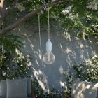 Modulair Snake Pastel, portable outdoor lamp, 5 m textile cable, IP65 waterproof lamp holder and plug