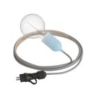 Modulair Snake Pastel, portable outdoor lamp, 5 m textile cable, IP65 waterproof lamp holder and plug