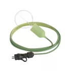 Modulair Snake Pastel, portable outdoor lamp, 5 m textile cable, IP65 waterproof lamp holder and plug